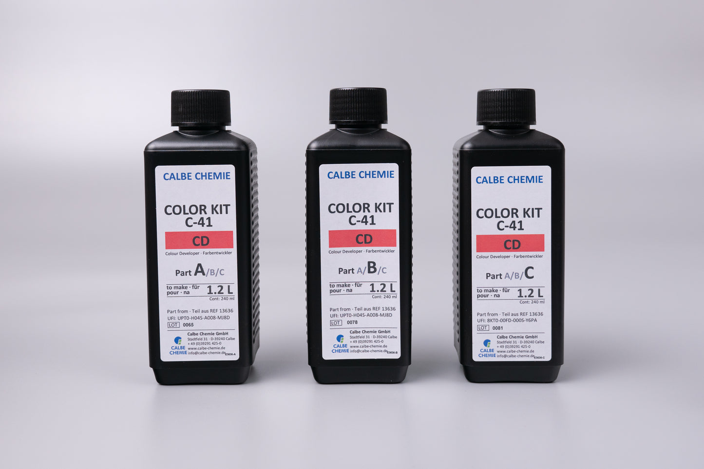 Calbe C-41 Farbfilm-Entwicklungsset für 1,2 Liter Arbeitslösung